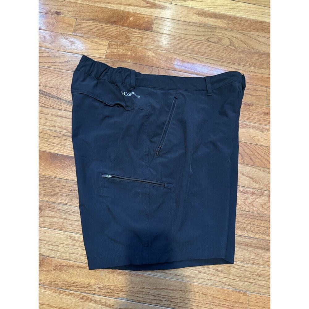 😃Columbia Outdoors 5-Pocket Men Black Cargo hiking stretchy Shorts 38X7